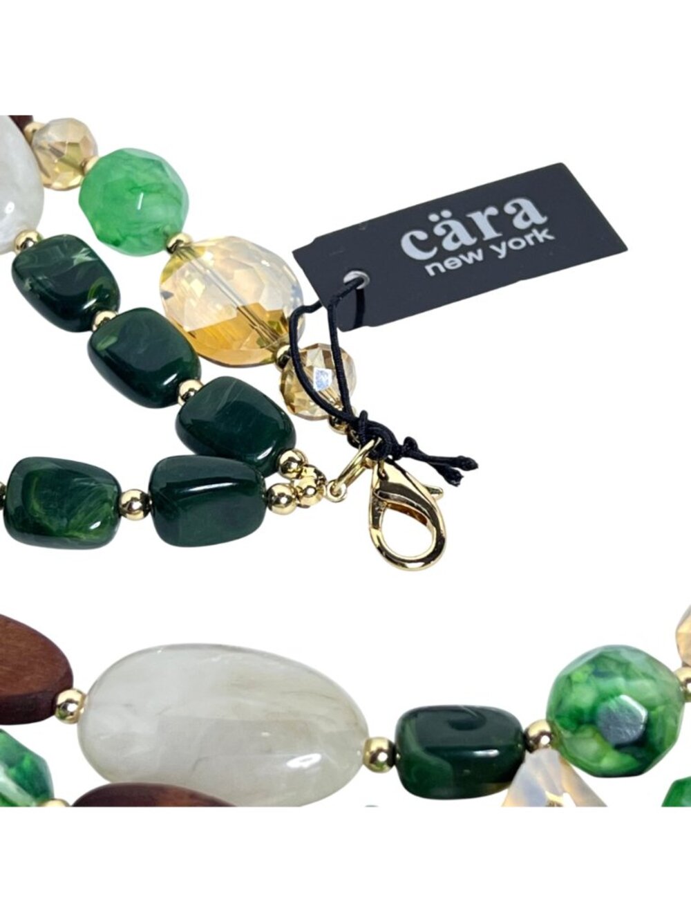 Cara New York Gold Tone Multi-Strand Beaded Necklace (6354) - Picture 7 of 7